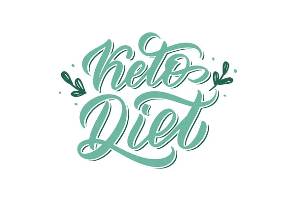 Logotipo da dieta keto — Vetor de Stock