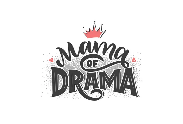Mamãe do drama — Vetor de Stock