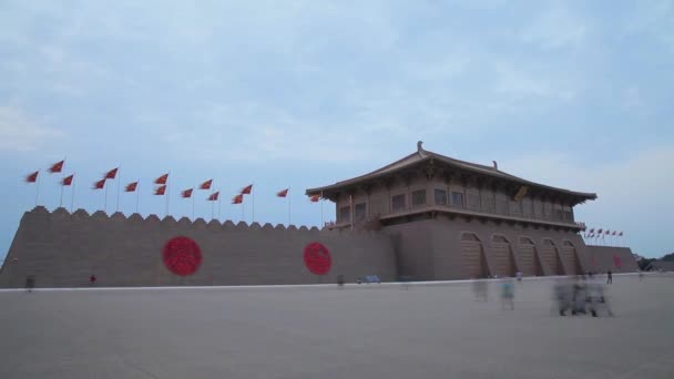 Scener av Daming Palace National Heritage Park, Xian, Shaanxi, Kina — Stockvideo
