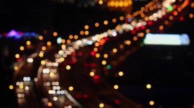 Araba ışık Defocused , Şangay, Çin