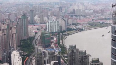 Şangay, Şangay, Çin'de Şehir sahnesinin görünümü