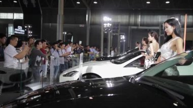 Xian China, - 30 Eylül 2013 Macao Otomobil Fuarı,