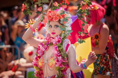 Brooklyn, Ny - Haziran 16: 36 yıllık yaz olay, Coney Island Mermaid Parade 2018.