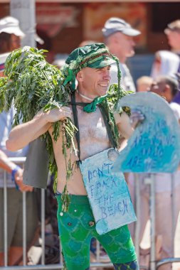 Brooklyn, Ny - Haziran 16: 36 yıllık yaz olay, Coney Island Mermaid Parade 2018.