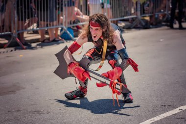 Brooklyn, Ny - Haziran 16: 36 yıllık yaz olay, Coney Island Mermaid Parade 2018.