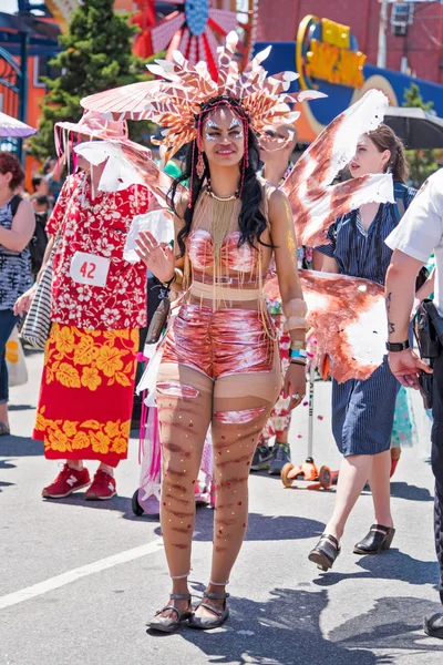 Brooklyn Červen Každoroční Letní Akci Coney Island Mermaid Parade 2018 — Stock fotografie