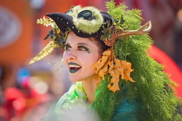 Brooklyn Czerwca Coroczne Letnie Imprezy Coney Island Mermaid Parade 2018 — Zdjęcie stockowe