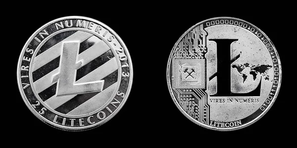 Cryptocurrency fiziksel gümüş Litecoin
