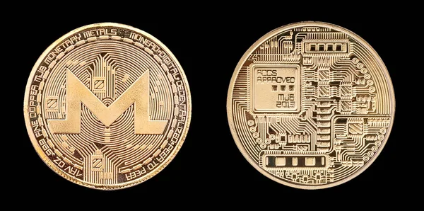 Siyah monero Xmr sikke izole