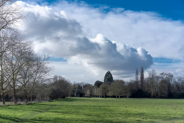 Cielo Dramático Parque Primavera — Foto de Stock