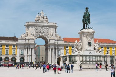 Praca do Comercio (Ticaret Meydanı) Lizbon.