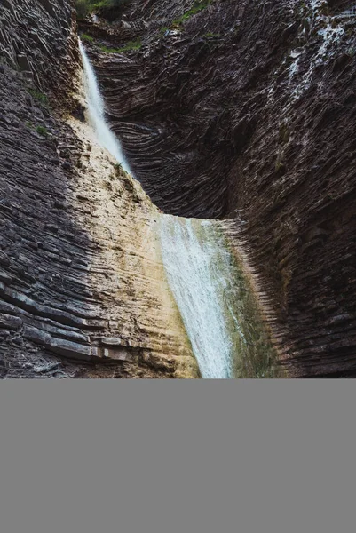 Přírodní Kaskáda Oros Bajo Aragon — Stock fotografie