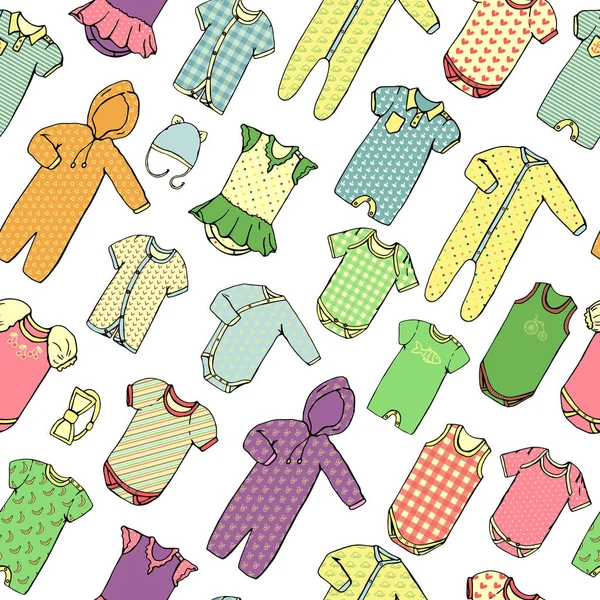 Muster für Kinderkleidung — Stockvektor