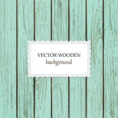 Vektör ahşap arka plan. Turkuaz ahşap zemin