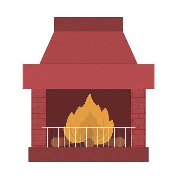 vetor de contorno do ícone do forno de aquecimento. queima de fogo
