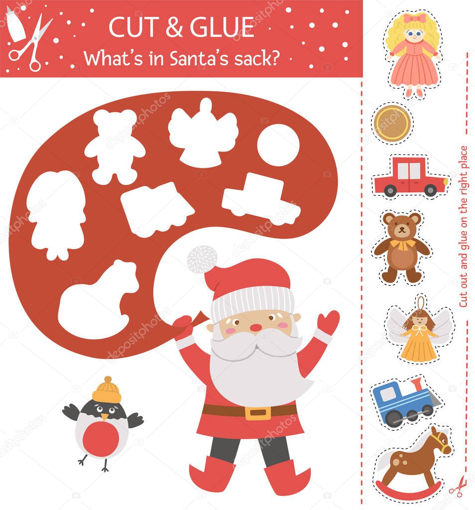 Vettoriale stockAttività Taglio Colla Natale Vettoriale Gioco Artigianato  Educativo Invernale Con di ©LexiClaus #415697320, image size:954x1024