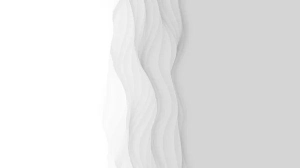 Papier coupé fond abstrait. Vecteur 3D lumière blanche sculpture art. Paysage artisanal en papier aux couleurs dégradées. Conception minimaliste pour les présentations d'affaires, dépliants, affiches. — Image vectorielle