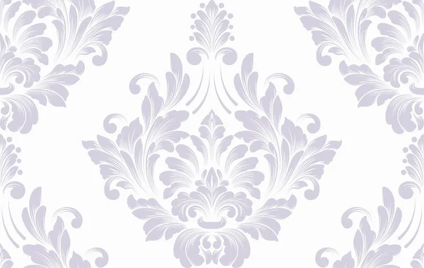 Elemento de patrón sin costuras Damasco. Vector clásico de lujo antiguo ornamento de damasco de moda, textura real victoriana sin costuras para fondos de pantalla, textil, envoltura. Plantilla barroca floral exquisita Vintage. — Archivo Imágenes Vectoriales