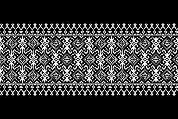 Illustration vectorielle de motifs ukrainiens sans couture. Ornement ethnique. Élément frontalier. Motif traditionnel ukrainien, art populaire biélorusse broderie tricotée - Vyshyvanka. — Image vectorielle
