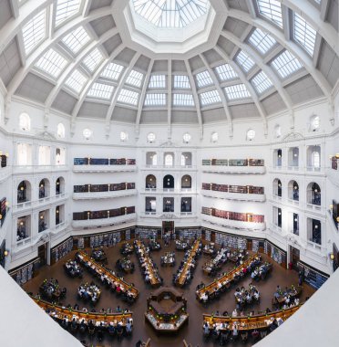 Victoria Melbourne Devlet Kütüphanesi Panoramik İç Fotoğraf
