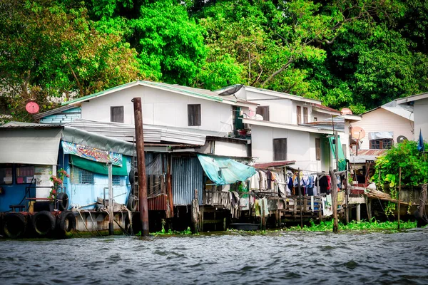 Eşsiz Fotoğraf Eski Bangkok Nasıl Göründüğünü Nasıl Insanlar Mae Nam — Stok fotoğraf