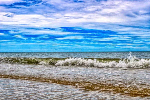 Detta Unika Foto Visar Den Stora Unika Stranden Och Havet — Stockfoto