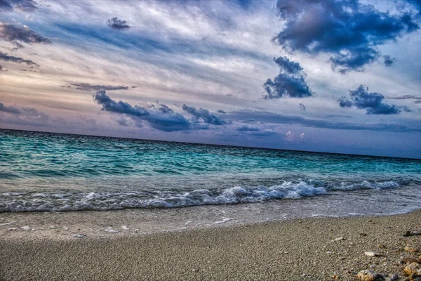 Questa Immagine Unica Mostra Gigantesca Alba Alle Maldive Può Facilmente — Foto Stock