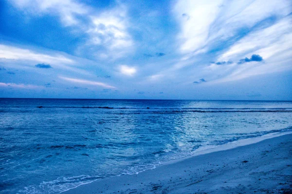 Унікальне Зображення Показує Гігантський Схід Сонця Мальдівах Можете Легко Побачити — стокове фото