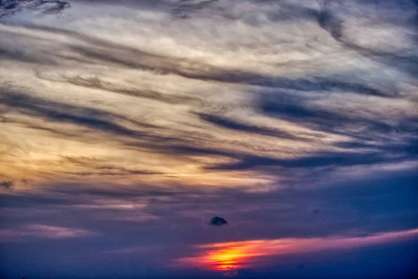 Esta Imagen Única Muestra Gigantesca Puesta Sol Las Maldivas Puede — Foto de Stock