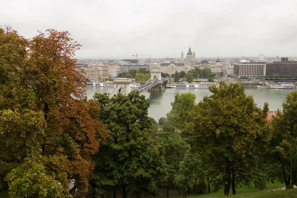 Most nad rzeką Dunaj — Zdjęcie stockowe