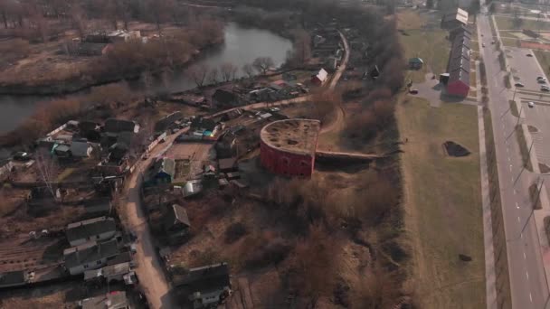 Toppen Utsikt Över Bastionen Bobruisk Fästning — Stockvideo