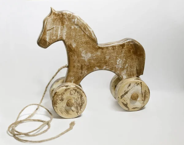 Drewniany koń — Zdjęcie stockowe