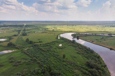 Berezina Nehri'nin havadan görünümü