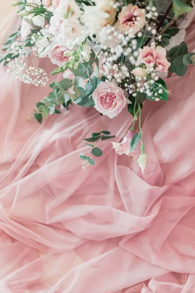Blommor Bröllop inredning — Stockfoto