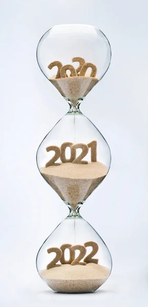 Het passeren van het nieuwe jaar 2021, 2022 — Stockfoto