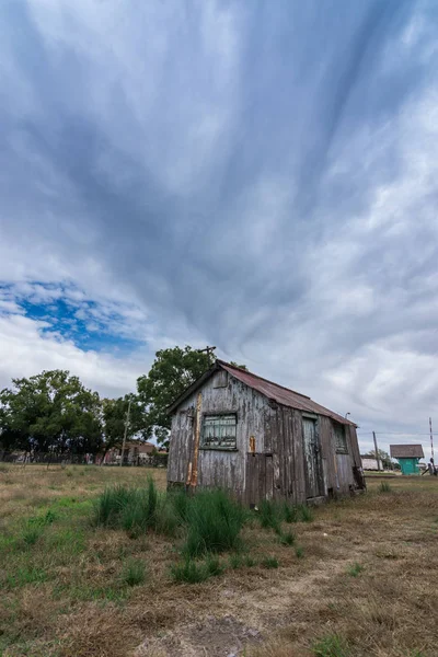 Alte Hütte Wie Holzhaus Einem Verlassenen Bahnhof — Stockfoto