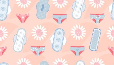 kadın hijyen ürünleri ile Seamless Modeli.