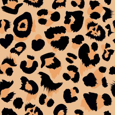 Leopar dikişsiz desen. Leopar noktalı hayvan baskısı.