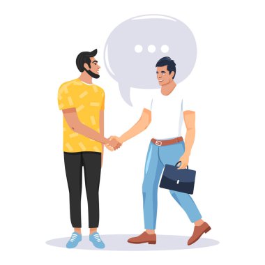 İş ortaklarının el sıkışması. İşadamları anlaşma yapıyor.