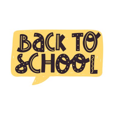 Okul zamanı veya eğitim illüstrasyonu. Tişört, poster, web tasarımı, broşür vb..