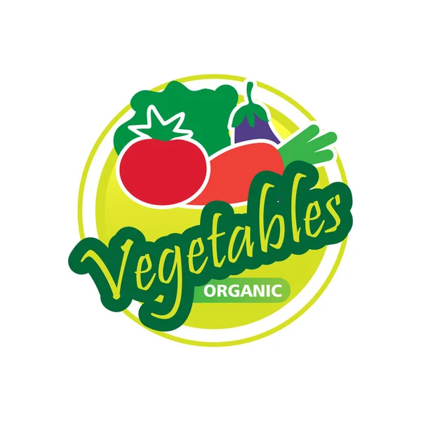 Logotipo de verduras ecológicas — Archivo Imágenes Vectoriales