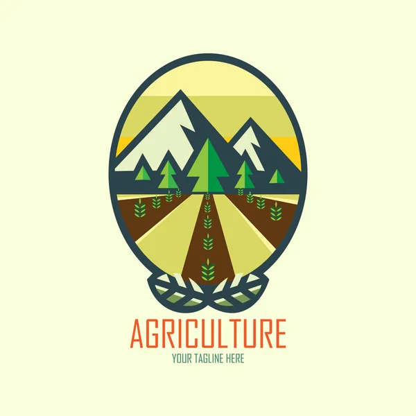山下的农业标志 — 图库矢量图片