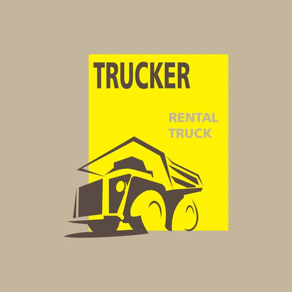 Логотип грузовика — стоковый вектор