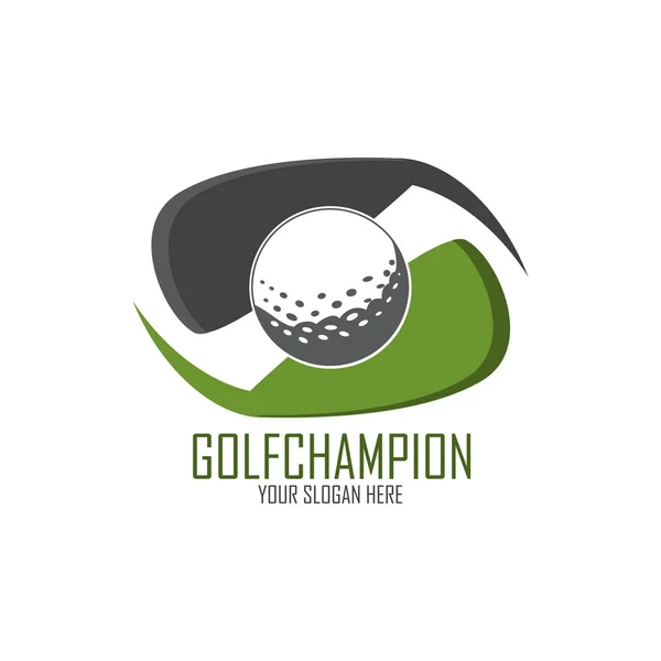 Дизайн логотипу гольф — стоковий вектор