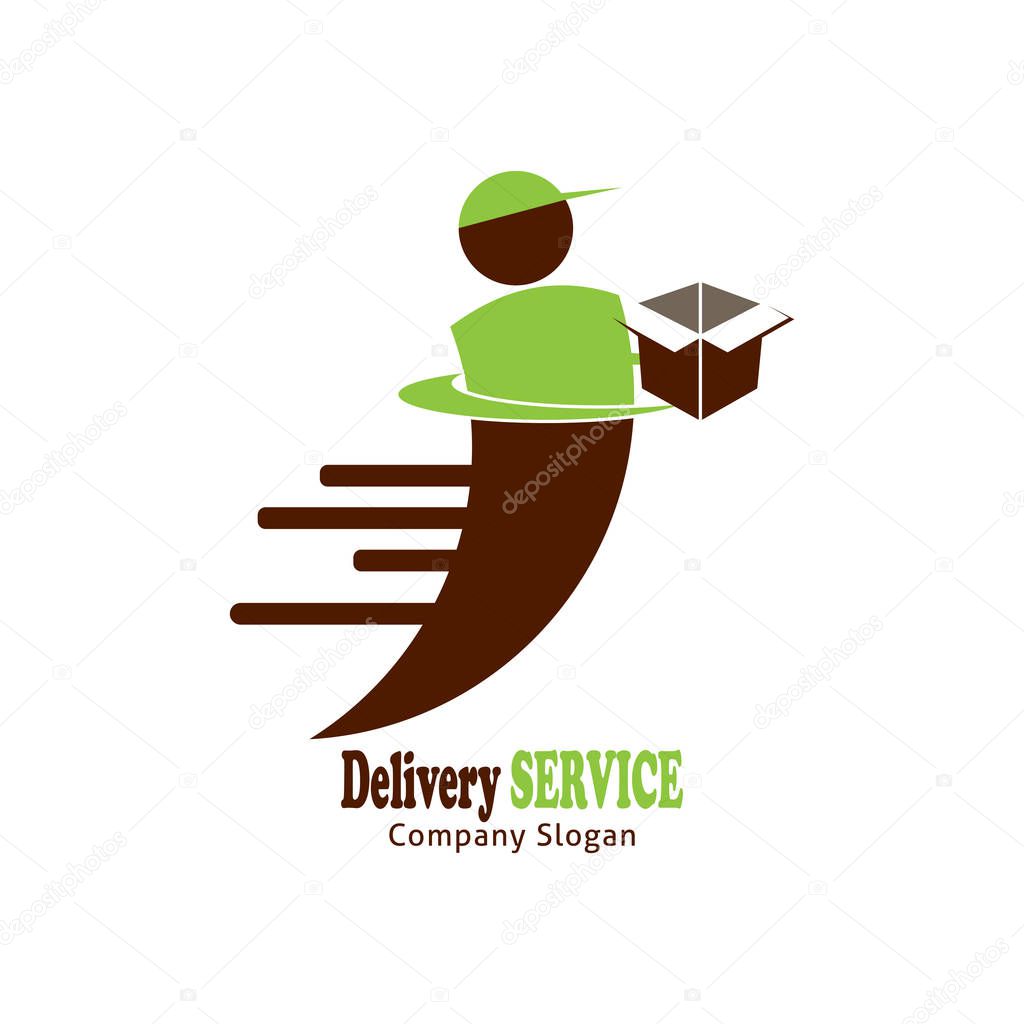 Delivery service logo design