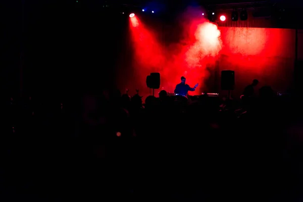 party techno minimal music rave in the DOME festival