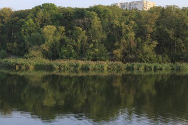 İlkbaharda güneşli şehir