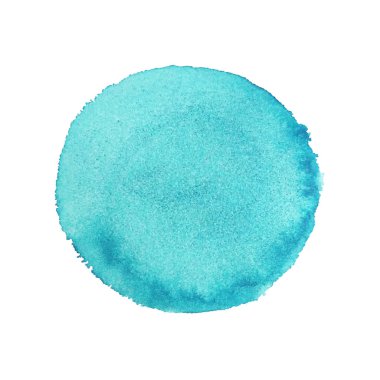 Soyut Suluboya El Boyayuvarlak Arka Plan. suluboya açık mavi daire düzeni. Vektör. Illüstrasyon. suluboya küçük resim
