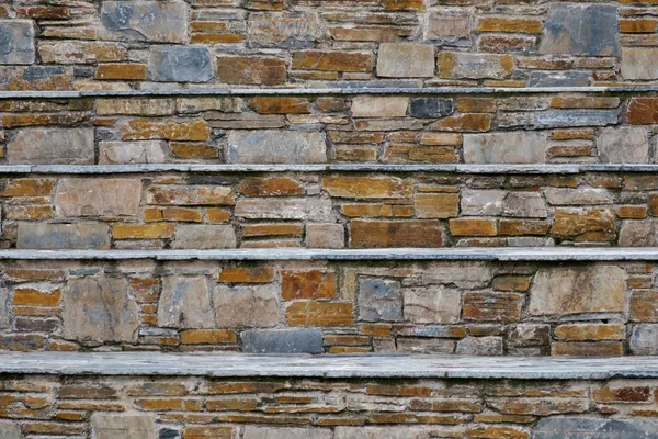 Unusual View Steps Different Stones Different Colors — Stock Photo, Image