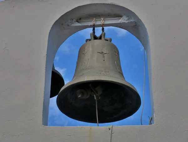 Glocke Der Alten Kirche Aus Nächster Nähe — Stockfoto